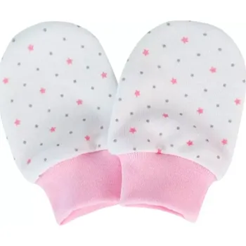 Rukavice ESITO | Rukavice bavlna Hvězdička Pink - růžová / 68