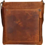 Pánská kožená taška přes rameno Greenwood Sebastian - koňak