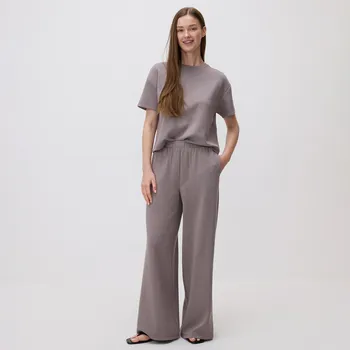 Dámské kalhoty Reserved - Tepláky z modalu - béžová - YU026-08X - YU026-08X-S