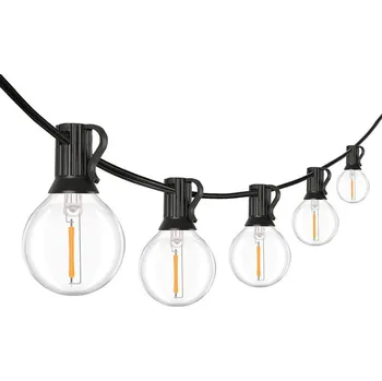 Solight LED WO794-2 venkovní balkonový řetěz s žárovkami, 10 žárovek, 5m+3m, 500lm, teplá bílá