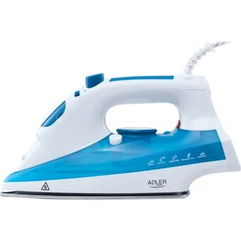 Žehlička ADLER Steam 2200 modrá - plastová napařovací žehlička
