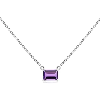 Náhrdelník Dusk S Amethyst - stříbrný náhrdelník s ametystem