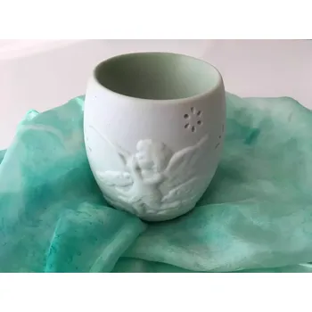 Aroma lampa Aroma lampa „Ochranný anděl“ – keramická dekorace pro klid a harmonii zelená