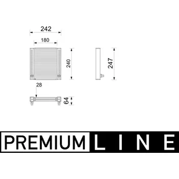 Chladič motoru Chladič, chlazení motoru MAHLE CR 2799 000P