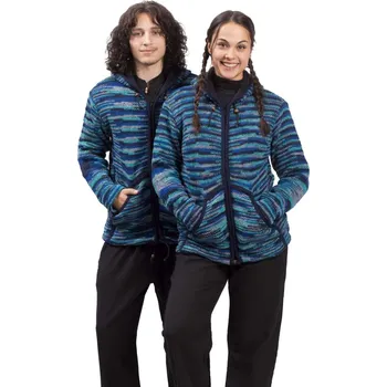 Pletená bunda MARLED modrá 2XL