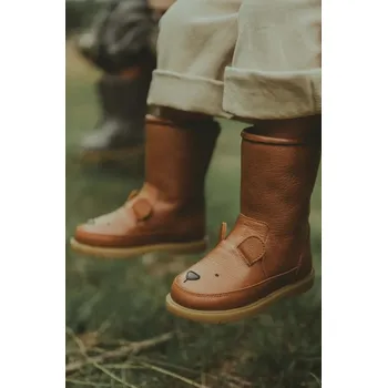 Chlapecká zimní obuv Dětské kožené zimní boty Donsje Wadudu Classic Boots Bear 2022001.29.33 hnědá 88X, EUR 29