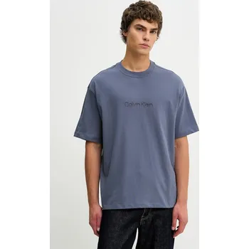 Bavlněné tričko Calvin Klein LV040HM228 námořnická modř 59X, vel. XL