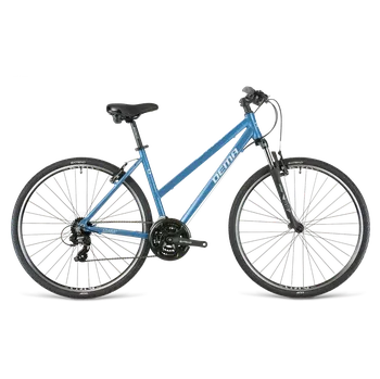 DEMA LOARA 1 modrá/šedá (< 175 cm) (Trekové kolo Dema LOARA 1 blue - blue S/17')