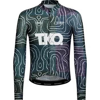 cyklistický dres Pas Normal Studios T.K.O. Mechanism Long Sleeve Jersey - T.K.O. Black Multi M