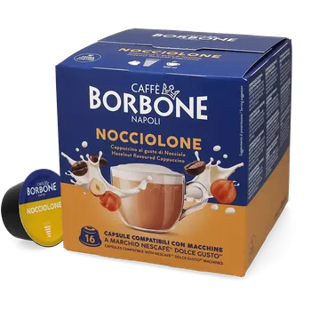 Caffè Borbone | Nocciolone (Lískový ořech) - Počet kapslí pro Dolce Gusto: 16