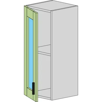 Kuchyňská skříňka Slevadoma Horní skříňka E-30-VV MDF Barva dvířek: dub tacho, Barva korpusu: dub sonoma