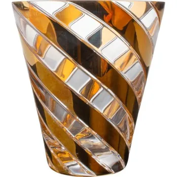 Sklenice Zlacené sklenice na nealko, Glamour Crystal, 340 ml, 2 ks, 2. jakost