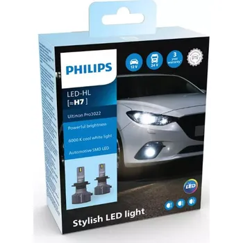 Autožárovka 2ks LED H7 Ultinon Pro3022 PHILIPS 12V ROZBALENO
