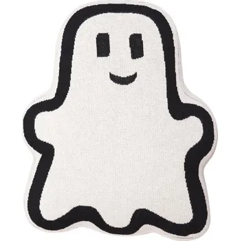 Bytový textil SCANquilt pletený polštářek DUCH bíločerná vánoční dekorace