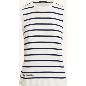 Lauren Ralph Lauren Dámský Pletený Top, bílá / tmavě modrá, 40