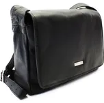 Černá dámská kožená klopnová kabelka Emalien