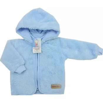 Kabátek pro miminko Lama s nášivkou světle modrá