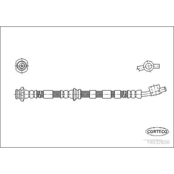 Brzdová hadice Brzdová hadice CORTECO 19032856