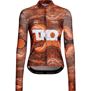 cyklistický dres Pas Normal Studios Women's T.K.O. Mechanism Long Sleeve Jersey - T.K.O. Red S