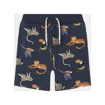 Pánské kraťasy NAME IT Sportovní kraťasy Ditmar 13228541 Tmavomodrá Regular Fit 92