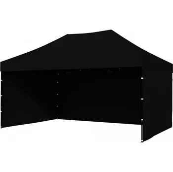Zahradní altán JAKS Nůžkový stan profi 3 x 4,5 m černý