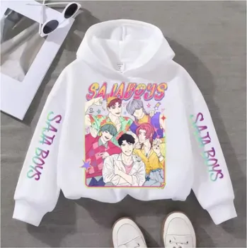 Chlapecký svetr KPop Demon Hunters (Lovkyně démonů) KPop Demon Hunters dětská mikina s potiskem (Saja Boys) Barva: bílá (2DETHTMS250238), Velikost: 130