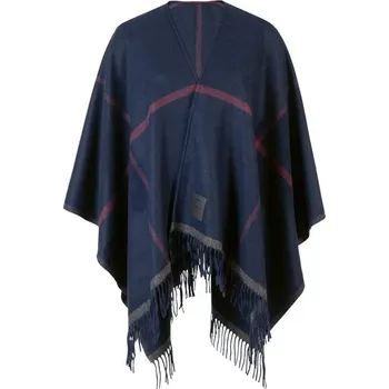 Dámské pončo Högl luxusní vlněný pléd s kašmírem - pončo darkblue 0-196200-3500 | P698632