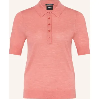 Dámská košile Boss Dámská Polokošile Fidenka Z Merino Vlny, světle červená, 34