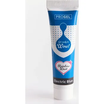 Potravinářské barvivo ProGel modrá gelová barva Electric Blue (Azure) 25 g – Rainbow Dust