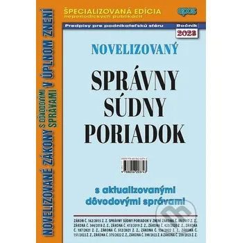 Kniha Novelizovaný Správny súdny poriadok - Epos Epos