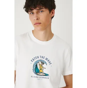 Pánské tričko Tričko Medicine pánské, bílá barva, s potiskem RS25.TSMB18 00X, vel. XXL