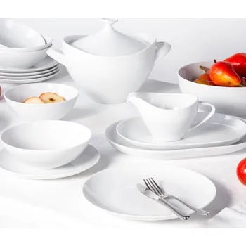 Talíř MARIAPAULA Moderna 24&nbsp;dílů bílá – porcelánová jídelní souprava pro 6&nbsp;osob