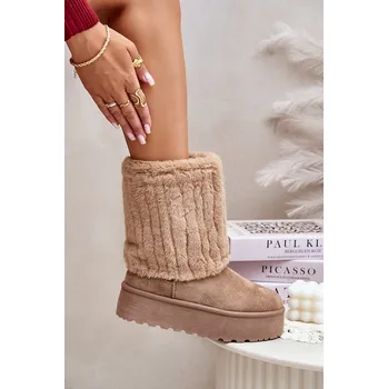 Dámská obuv Vysoké válenky hnědé Velikost: 38