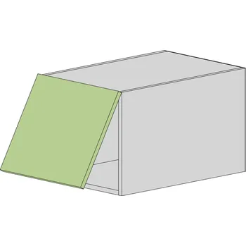 Kuchyňská skříňka Slevadoma Horní skříňka NS-40-AN Barva dvířek: šedá, Barva korpusu: dub kraft - bílý
