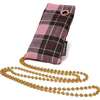 Coverized JACK malá brašna na MP3 / MP4, růžový tartan