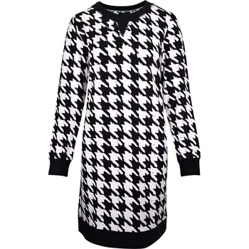 Dámské šaty Dámské stylové midi sweatové šaty se vzorem Kenny S 721870 černobílá velikost 46
