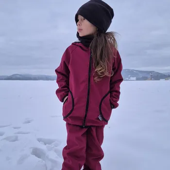 Chlapecká bunda Yháček Softshellová bunda s beránkem Yháček, Bordó Velikost: 122