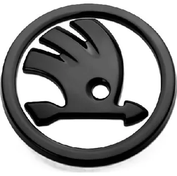 Znak automobilu Znak ŠKODA 100mm bílá černá
