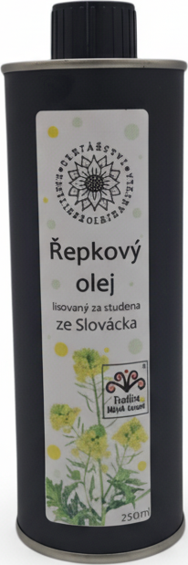 Olejářství Řepkový olej Objem: 1000 ml, Uzávěr: Výlevka, Materiál obalu: Plech v plechu|nerafinovaný!