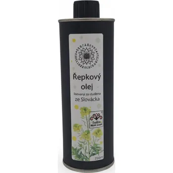 Přisada na vaření a pečení Olejářství Řepkový olej Objem: 1000 ml, Uzávěr: Výlevka, Materiál obalu: Plech v plechu|nerafinovaný!