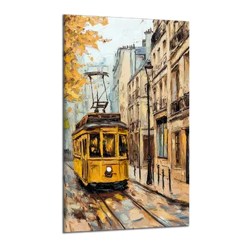 Obraz Obraz na plátně Žlutá tramvaj , jednodílný 4217AX