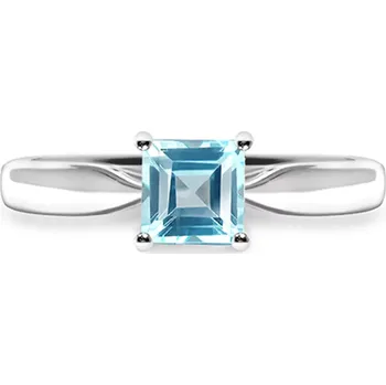 Prsten Spare Blue Topaz - prsten ze stříbra s modrým topazem