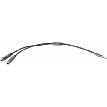 Audio kabel Kabel Jack 3.5 konektor 4 pin/2xJack 3.5 zdířka stereo