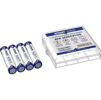 Článková baterie Baterie AAA, R03 1,5V Xtar 1000 mAh, NABÍJECÍ s ochranou BOX 4 ks