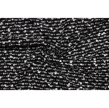 Kostýmová látka buklé - Pepř a sůl