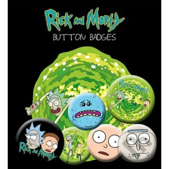 Doplněk ke knize Placka Rick and Morty: Characters Set 6 ks