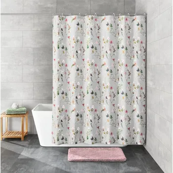 Sprchový závěs Textilní sprchový závěs KLEINE WOLKE Flores 200 x 180 cm