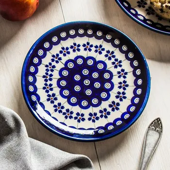 Talíř Dezertní talíř Keramika Bolesławiec 16 cm - dek. 166A (druhý druh)