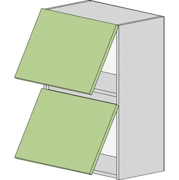 Kuchyňská linka Slevadoma Horní skříňka NS-50-VO Barva dvířek: kašmír, Barva korpusu: wenge