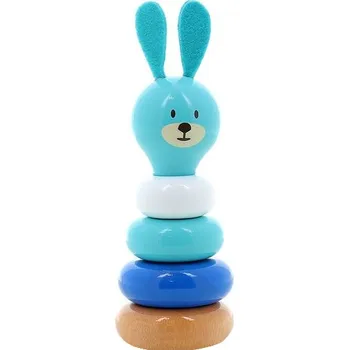 Dřevěná hračka Vilac Dřevěná nasazovací věž králík Raoul